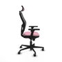 Piqueras y Crespo Chaise de Bureau avec Appui-tête 3D036G2 Rose