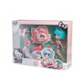 Famosa Hello Kitty Pretty Pink - Poupée articulée avec trottinette - 19,5 cm - Version espagnole