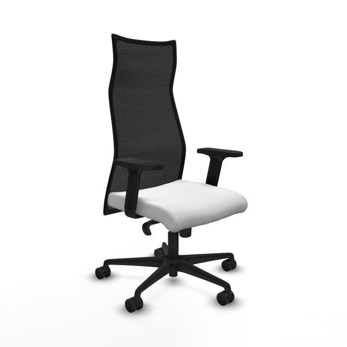 Piqueras y Crespo Chaise de Bureau Albacete Blanc et Noir Piqueras y Crespo Chaise de Bureau Albacete Blanc et Noir