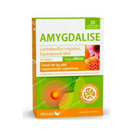 DIETMED AMYGDALISE Menthe 20 comprimés à mâcher