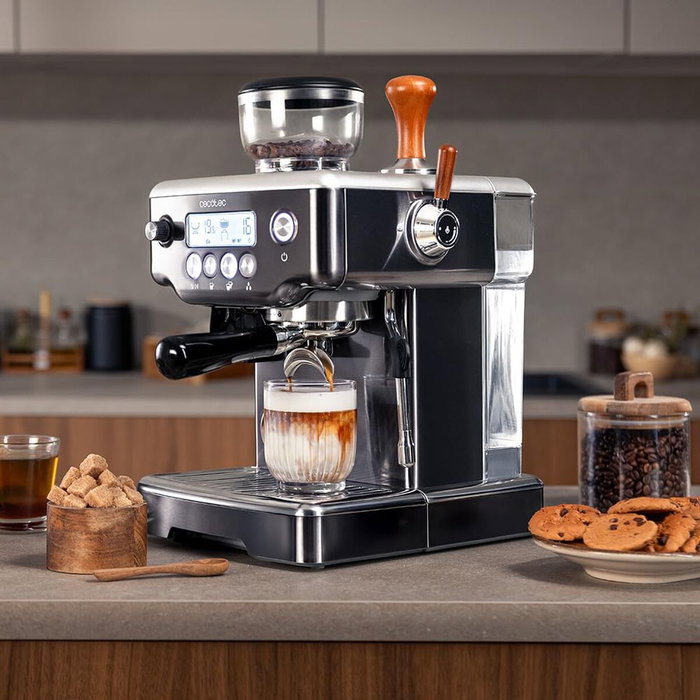 Cecotec Machine à Expresso Power Espresso 20 Barista 20bar 2200W broyeur vapeur
