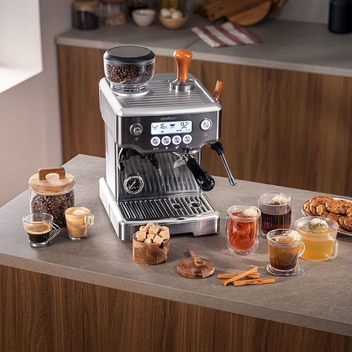 Cecotec Machine à Expresso Power Espresso 20 Barista 20bar 2200W broyeur vapeur