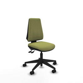 PIQUERAS Y CRESPO Chaise de Bureau Elche Asynchrone Vert Olive sans accoudoirs