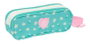 Safta Portatodo Double Peppa Pig Pretty Flowers 21 x 8 x 6 cm - Boîte de Rangement pour Enfants Dès 3 Ans