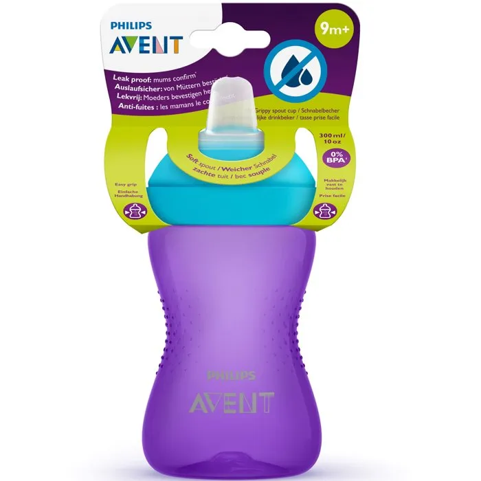 Philips Avent Tasse à Bec Souple Violette 300ml Philips Avent Tasse à Bec Souple Violette 300ml