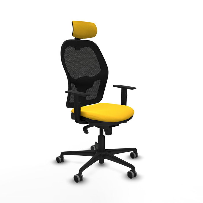 Piqueras y Crespo Chaise de Bureau avec Appui-tête 1D036G2 Jaune Piqueras y Crespo Chaise de Bureau avec Appui-tête 1D036G2 Jaune