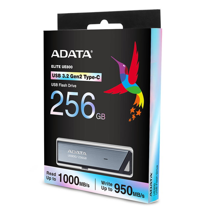 Adata AELI-UE800-256G-CSG Elite UE800 Clé USB 3.2 Gen2 Type-C 256GB Noir