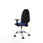PIQUERAS Y CRESPO Chaise de bureau Algarra, bleu marine, base chromée