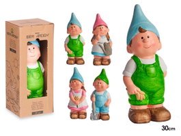 Ibergarden Duende en céramique 30 cm couleurs vives assorties (Set de 12)