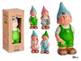 Ibergarden Duende en céramique 30 cm couleurs vives assorties (Set de 12)