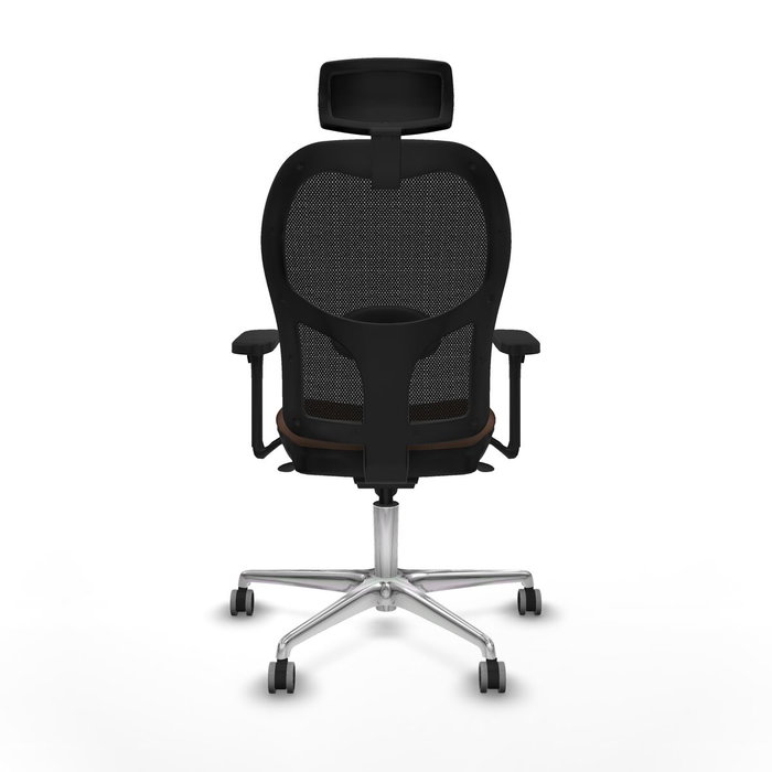 Piqueras y Crespo Chaise de Bureau Jorquera 3D086G2 Noir et Brun foncé