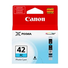 Canon Cartouche d'encre CLI-42PC Cyan Photo 13ml pour imprimante Pixma