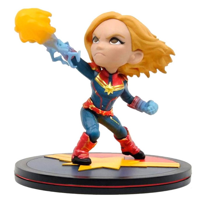 Quantum Mechanix Capitana Marvel Q-Fig avec base diorama Quantum Mechanix Capitana Marvel Q-Fig avec base diorama