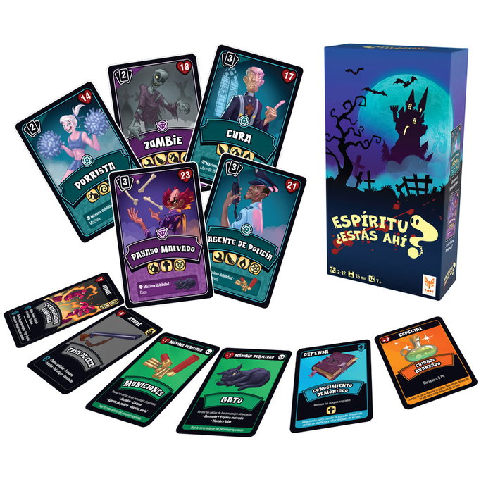 TOPI GAMES Jeu de société Espiritu ¿Estás ahí? - Version espagnole - Jeu mental et d'ambiance pour 2 à17 6 joueurs - Durée 20 min - À partir de 7 ans