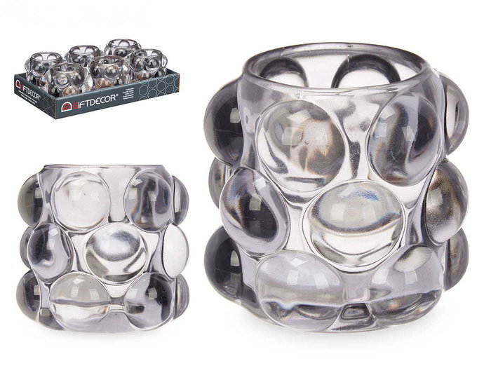 GIFTDECOR PORTAVELA BOLA PEQ Gris GIFTDECOR PORTAVELA BOLA PEQ Gris