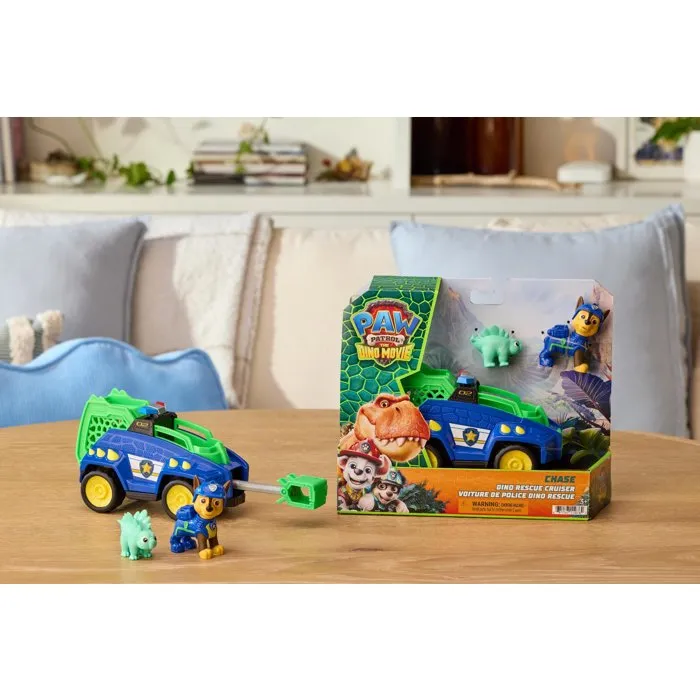 Spin Master Véhicule et Figurine Chase - La Pat' Patrouille Le Film Mission Dino