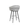 Tabouret Home ESPRIT Noir Gris Métal 58 x 53 x 101 cm