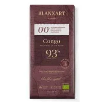 Blanxart Chocolate Noir Écologique 93% Cacao Congo 75g - Sans Sucre Ajouté, Sans Édulcorant, Végan, Sans Gluten Blanxart Chocolate Noir Écologique 93% Cacao Congo 75g - Sans Sucre Ajouté, Sans Édulcorant, Végan, Sans Gluten
