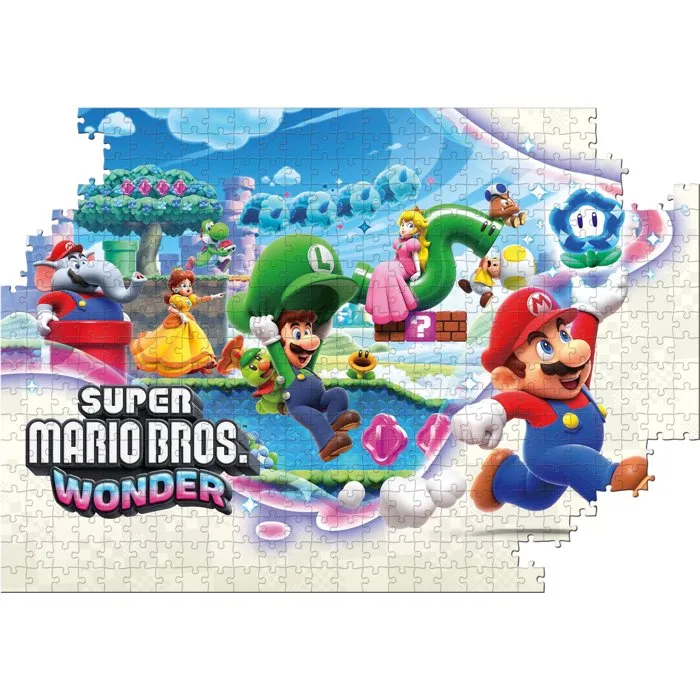 Winning Moves Puzzle Super Mario Wonder 500 Pièces, Puzzle à Collectionner Univers Jeu Vidéo, Dès 8 Ans