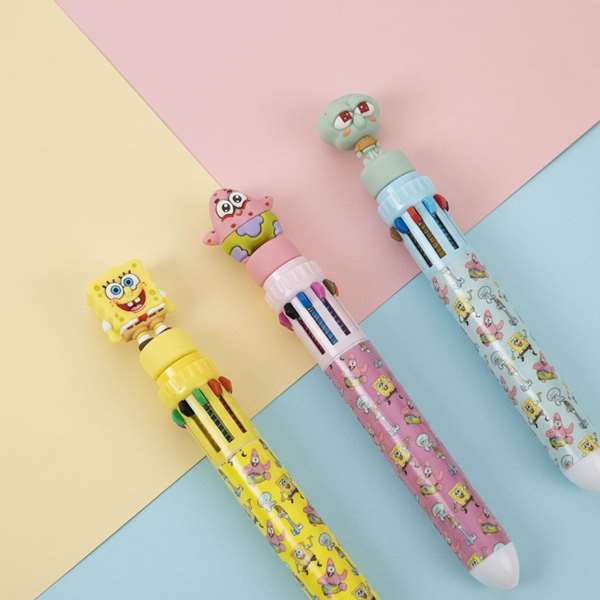 Cerdá Lot de stylos Bob l'éponge Designs 1-3