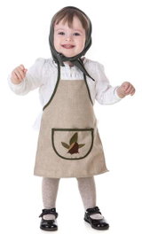 Creaciones Llopis Déguisement Castañera Beige Hojas-Castaña Taille 1-2 Ans