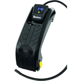 Michelin Pompe à pied avec manomètre digital, précision 0.05 bar, jusqu'à 7 bars, flexible 60 cm, embout laiton, pieds antidérapants