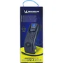 Michelin Pompe à pied avec manomètre digital, précision 0.05 bar, jusqu'à 7 bars, flexible 60 cm, embout laiton, pieds antidérapants
