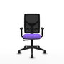 PIQUERAS Y CRESPO Chaise Motilla Synchrone/Traslack Violet Maille Noir