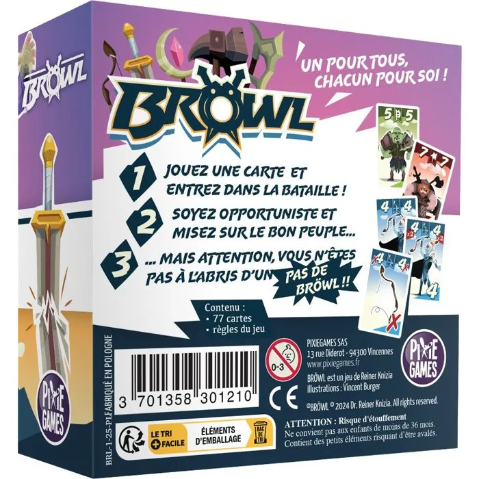 Pixiegames Bröwl - Jeu de cartes tactique Pixiegames Bröwl - Jeu de cartes tactique