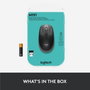 Logitech M190 Souris sans fil ergonomique pour PC, 1000 DPI, autonomie 18 mois, connexion jusqu'à 10 m, avec récepteur USB, pile AA incluse