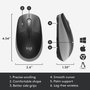 Logitech M190 Souris sans fil ergonomique pour PC, 1000 DPI, autonomie 18 mois, connexion jusqu'à 10 m, avec récepteur USB, pile AA incluse