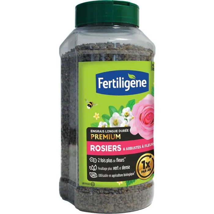 Fertiligene Engrais longue durée premium rosiers arbustes à fleurs 666 g