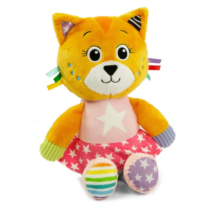 CLEMENTONI Peluche Katy la Gatita, doudou chat supersouple pour bébé +0 mois, développement tactile, 16 x 22,5 x 8,5 cm CLEMENTONI Peluche Katy la Gatita, doudou chat supersouple pour bébé +0 mois, développement tactile, 16 x 22,5 x 8,5 cm