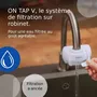 BRITA - Système de filtration d'eau ON TAP - Jusqu'à 4 mois d'eau filtrée (600 L) - Économise 1200 bouteilles plastique/an - 3 modes - 5 adaptateurs inclus