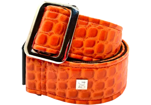 GETM Corra Guitare/Basse Orange Crush, Polipiel Nailon Cuir Synthétique, Longueur Ajustable 165 cm GETM Corra Guitare/Basse Orange Crush, Polipiel Nailon Cuir Synthétique, Longueur Ajustable 165 cm