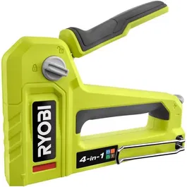 Ryobi Agrafeuse-Cloueuse 4 en 1 - Agrafe T50/T25 (14 mm), JT21 (10 mm), Pointe 18G (15,8 mm) pour Bricolage