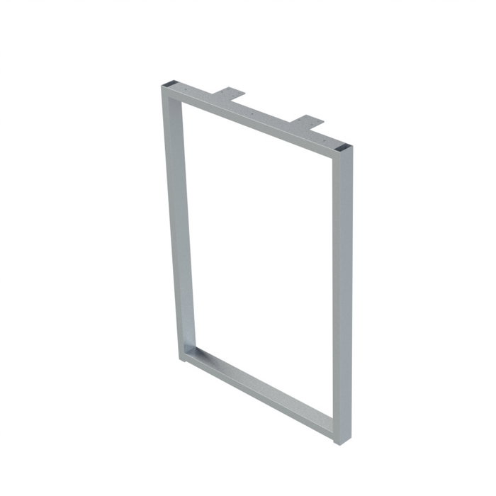 Herrajes Alk Pata Métal Usha H720 - Patas de metal pour table ou bureau, finition blanc, montage simple, dimensions 524 x 720 mm