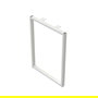 Herrajes Alk Pata Métal Usha H720 - Patas de metal pour table ou bureau, finition blanc, montage simple, dimensions 524 x 720 mm