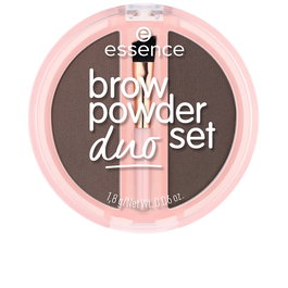 Essence - Duo Set Poudre à Sourcils Mat, Teinte 03 Sombre, 1.8 g - Maquillage Sourcils
