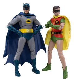 McFarlane Toys Batman Classic TV Series DC Multiverse Pack de 2 figurines Batman et Robin 18 cm