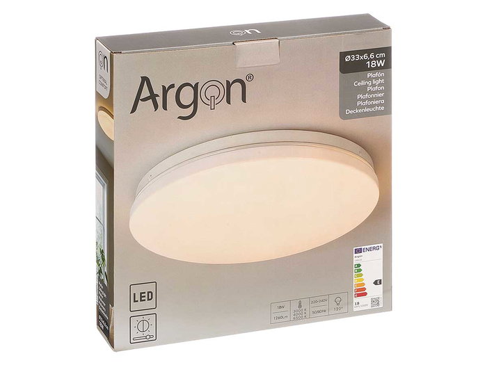 ARGON Plafonnier LED Techo Redondo Blanco