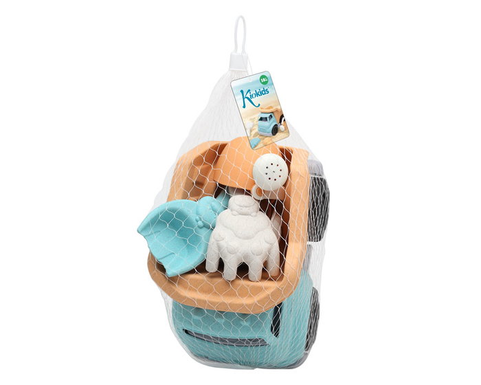 KioKids Jeu de Playa pour Enfant - Camion Remorque avec Pelle, Râteau, Arrosoir et 3 Moules Animaux pour Sable - Jouet Plage Motricité - 18 Mois et Plus KioKids Jeu de Playa pour Enfant - Camion Remorque avec Pelle, Râteau, Arrosoir et 3 Moules Animaux pour Sable - Jouet Plage Motricité - 18 Mois et Plus