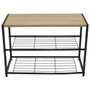 Home Deco Factory Banc Zapatero Noir