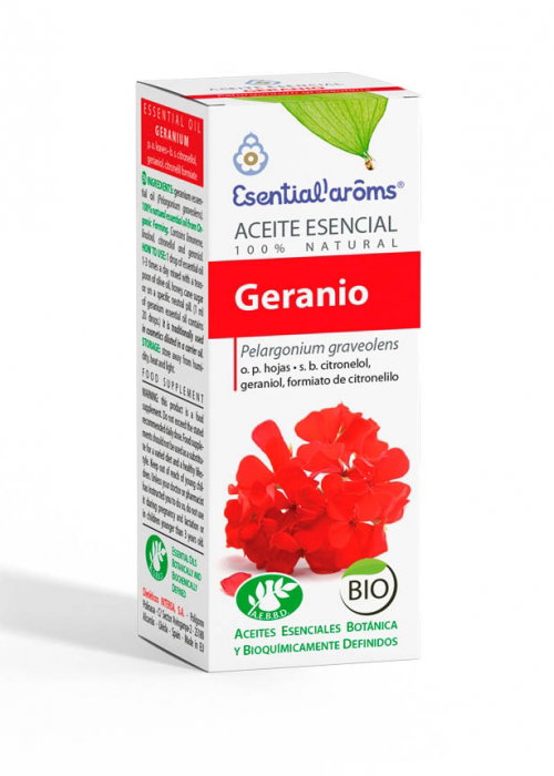 ESENTIAL AROMS Huile Essentielle de Géranium 10 ml ESENTIAL AROMS Huile Essentielle de Géranium 10 ml