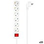 Multiprise 6 Prises avec Interrupteur Aisens Blanc (1,4 m) (25 Unités)