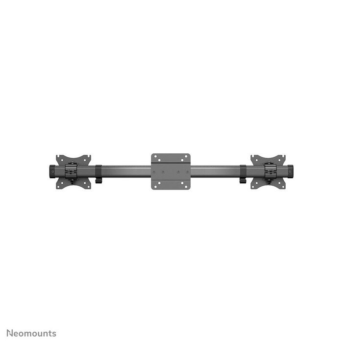 Neomounts FPMA-CB100BLACK Support mural double écran rail coulissant avec ajustement indépendant, compatible VESA 75x75-100x100mm, charge max 10 kg