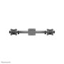 Neomounts FPMA-CB100BLACK Support mural double écran rail coulissant avec ajustement indépendant, compatible VESA 75x75-100x100mm, charge max 10 kg