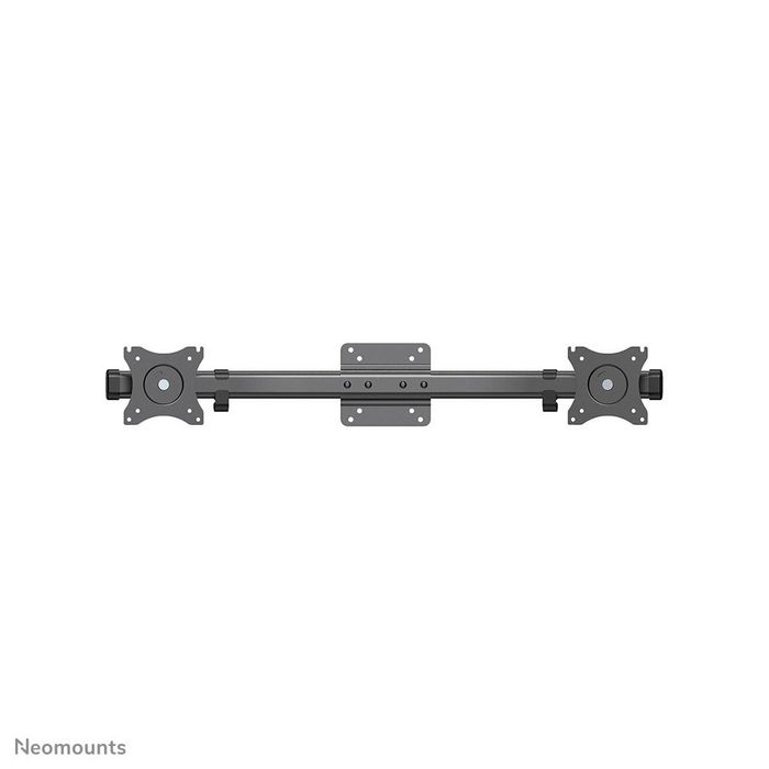 Neomounts FPMA-CB100BLACK Support mural double écran rail coulissant avec ajustement indépendant, compatible VESA 75x75-100x100mm, charge max 10 kg