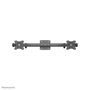 Neomounts FPMA-CB100BLACK Support mural double écran rail coulissant avec ajustement indépendant, compatible VESA 75x75-100x100mm, charge max 10 kg