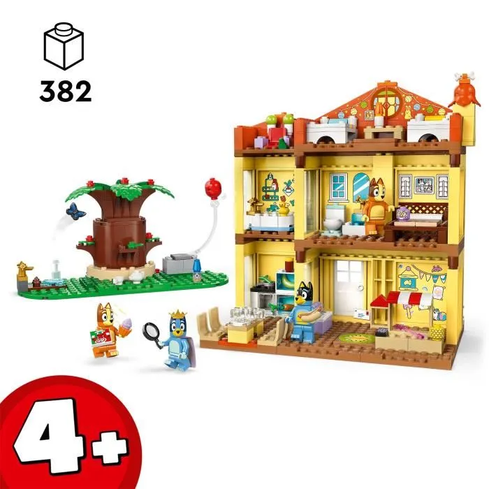 LEGO 11203 La Maison de Famille de Bluey - Jeu de Construction avec Figurines Bluey, Bingo, Chilli et Bandit - Pour Enfants 4 ans et plus